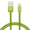 Swissten Textile Universal Quick Charge 3.1 USB-C duomenų ir įkrovimo laidas 1,2 m