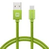Swissten Textile Universal Quick Charge 3.1 USB-C duomenų ir įkrovimo laidas 1,2 m