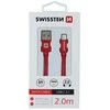 Swissten Textile Universal Quick Charge 3.1 USB-C duomenų ir įkrovimo laidas 2m