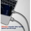 Swissten Textile Universal Quick Charge 3.1 USB-C duomenų ir įkrovimo laidas 1,2 m