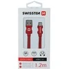 Swissten Textile Universal Quick Charge 3.1 USB-C duomenų ir įkrovimo laidas 1,2 m