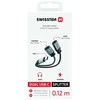 Swissten Textile USB-C Audio Charging Adapteris 2x USB-C 0.12m