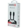 Swissten tekstylny USB-C - Lightning mFi 1.2m juoda