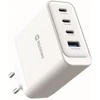 Įkroviklis Swissten SWISSTEN Adapteris sieciowy CORE GaN 100W, 4-portowy, 2x USB-C PD 100W + 1x USB-C PD 20W + 1x US