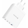 Įkroviklis Swissten SWISSTEN Adapteris sieciowy CORE GaN 100W, 4-portowy, 2x USB-C PD 100W + 1x USB-C PD 20W + 1x US