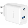 Įkroviklis Swissten SWISSTEN Adapteris sieciowy CORE GaN 45W, 2-portowy, 1x USB-C , 1x USB-A