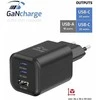 Swissten Travel Charger GaN 2x USB-C / PD USB-A / 18W QC / 65W