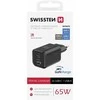 Swissten Travel Charger GaN 2x USB-C / PD USB-A / 18W QC / 65W