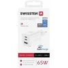 SWISSTEN Síťový adaptér GaN 2x USB-