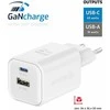 Swissten kelioninis įkroviklis GaN USB-C / PD USB-A / 18W QC / 45W