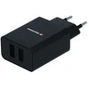 SWISSTEN SMART IC síťový adaptér 2x USB 2.1A POWER juoda (ECO BALENÍ)