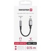 Swissten USB-C į 3,5 mm lizdą jungiantis garso adapteris, 15 cm