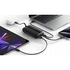 „Swissten Voltbox“ 35 W išorinė baterija, 10000 mAh, su integruotais USB-C ir „Lightning“ laidais