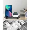 Įkroviklis Swissten Wireless Charger 3 in 1 Stovas Juodas Apple ir Samsung (laikrodžio kabelis neįtrauktas)