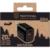Tactical Base Plug Dual 20W Juodas tinklo įkroviklis