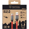 Tactical Fat Man 2.0 kabelis USB-A/USB-C 1m raudonos spalvos