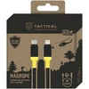 Tactical MagRope USB-C/Lightning 1m juodos ir geltonos spalvos