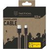 Tactical Smooth Thread kabelis USB-A/USB-C 1m juodos spalvos