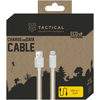 Tactical Smooth Thread kabelis USB-A/Lightning 0.3m baltos spalvos