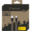 Tactical Smooth Thread kabelis USB-A/USB-C 2m juodos spalvos