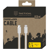 Tactical Smooth Thread kabelis USB-C/Lightning 1m baltos spalvos