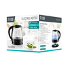 TEESA elektrinis virdulys, stiklas, 1650 W, juodas, 1 L