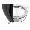 TEESA elektrinis virdulys, stiklas + inox, 2000 W, juodas, 1.7 l