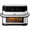 Gruzdintuvė Tefal Dual Easy Fry Flex EY922D 9 L Stand-alone Hot air fryer Juodas, Nerūdijantis plienas
