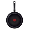 Tefal D52606 Resist keptuvės 28cm su veidrodžio efektu, juodos