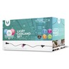 Plastrol TelForceone Šviesos girlianda 12m + 10 lempučių G45 balta/rožinė/mėlyna 2W IP65