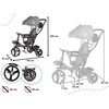 Trike Fix Triratis Fix Lite triratis pilkos spalvos