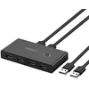 UGREEN 30768B USB duomenų perjungiklis 5 Gbit/s USB Type-A / juodas