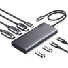 USB-C šakotuvas Ugreen CM639, 2x HDMI, DP, 2x USB, 2x USB-C 3.2 10Gbps, PD, 4K 60Hz