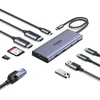 Adapteris / Hub USB-C 10w1 Ugreen CM639, 2x HDMI, 2x USB, RJ45, SD/TF, PD 100W
