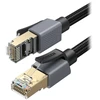 Ugreen MN343 RJ45 Cat. 8 F/FTP tinklo kabelis, 2 m – juodas