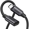 Kabelis ilgiklis USB C kištukas - USB C lizdas USB3.2 100W 1m 10Gbps juodas US372 UGREEN