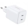 Įkroviklis Ugreen GaN 45W 2xUSB-C - balta