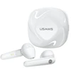USAMS Belaidės Bluetooth ausinės 5.0 TWS SD series baltos spalvos BHUSD01