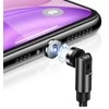 USAMS Kabelis magnetinis U59 lightning 2.1A Fast Charge 1m pintas juodos spalvos SJ472USB01 (US-SJ472)