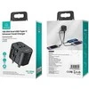 USAMS Adapteris network 2xUSB+1xUSB-C T59 20W4in1 US/AU/EU/UK juodas/juodas CC179TC01 (US-CC179) Univers