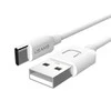 USAMS kabelis U-Turn USB-C 1mbaltos spalvos 2A TCUSBXD02 (US-SJ099)