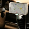 USAMS automobilinis telefono laikiklis oro grotelėms Tuyere FX Series baltos spalvos VSFX02 (US-ZJ012)
