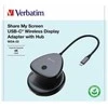 Verbatim – Share My Screen USB-C belaidis Ekrano adapteris 4K su koncentratoriumi