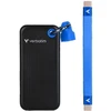 Dysk Zewnętrzny Verbatim Pocket SSD 128GB USB-C 3.2 gen.2 juoda-mėlyna 32433