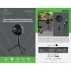 VERTUX Sphere Professional skaitmeninis mikrofonas PC / PS4 / PS5