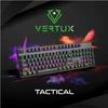 Vertux Vertux Mechaninė klaviatūra mėlyna su atspindžių slopinimu Mechaninė Tactical QWERTY RGB