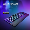Klaviatūra Vertux Vertux mechaninė mėlyna anti-ghosting Toucan RGB su riešo atrama