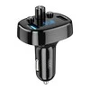 XO FM moduliatorius BCC02 Bluetooth MP3 automobilinis įkroviklis 15W juodos spalvos