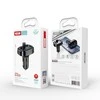 XO FM moduliatorius BCC02 Bluetooth MP3 automobilinis įkroviklis 15W juodos spalvos