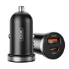 XO automobilinis įkroviklis CC56 PD 30W QC 1x USB 1x USB-C juodos spalvos